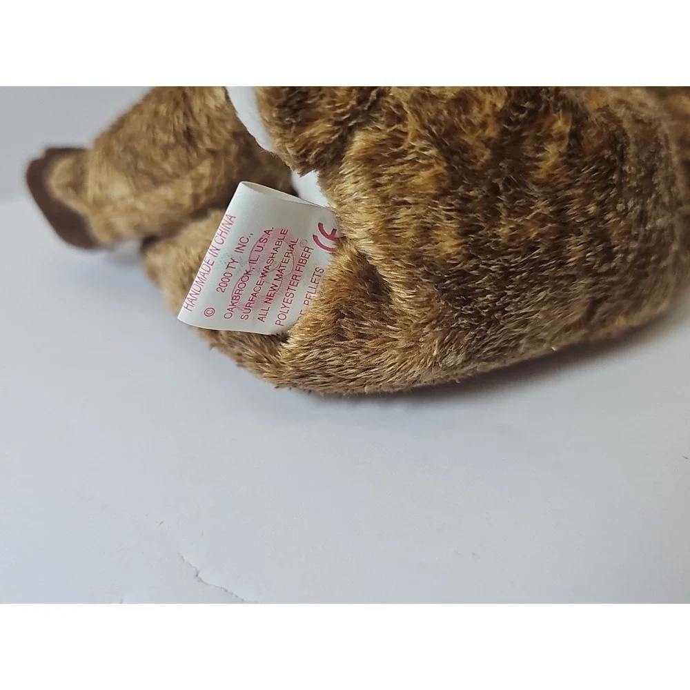 TY Beanie Baby - ROXIE‎ the Reindeer (Red Nose) MWMT's Stuffed Animal